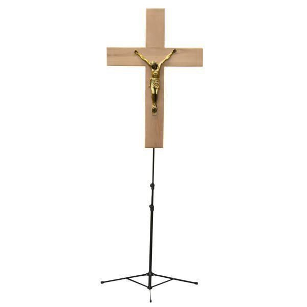 Double Sided Cross/Crucifix Combo - Walnut, Afs, Mfr#: 72138